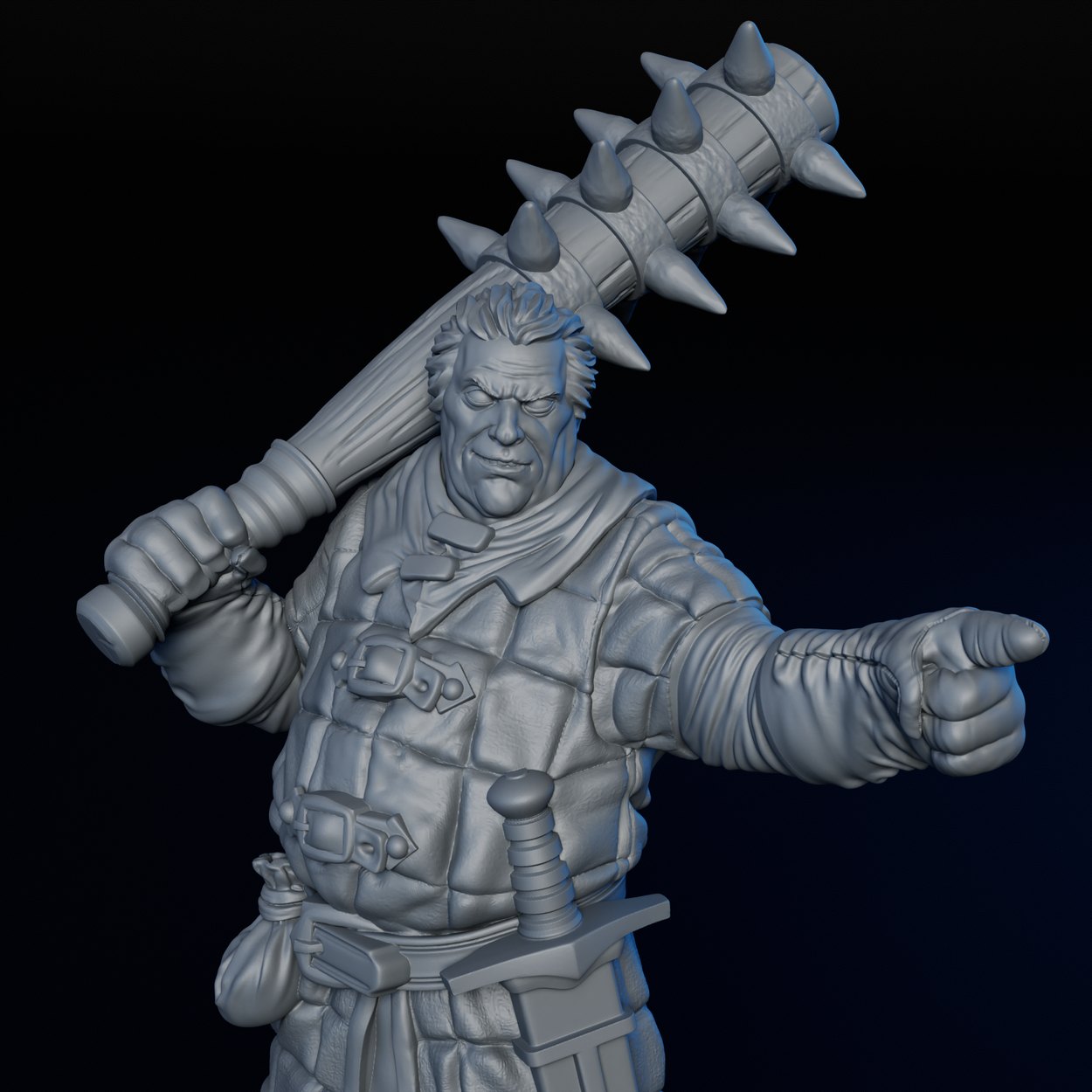 Bandit Enforcer miniature, detail view one