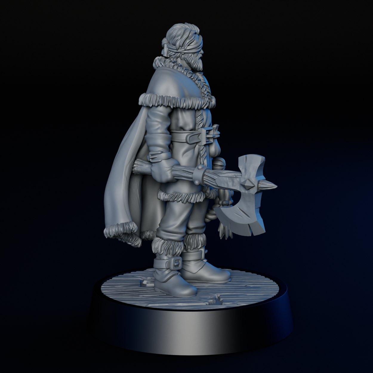 Bandit Leader miniature, detail view two