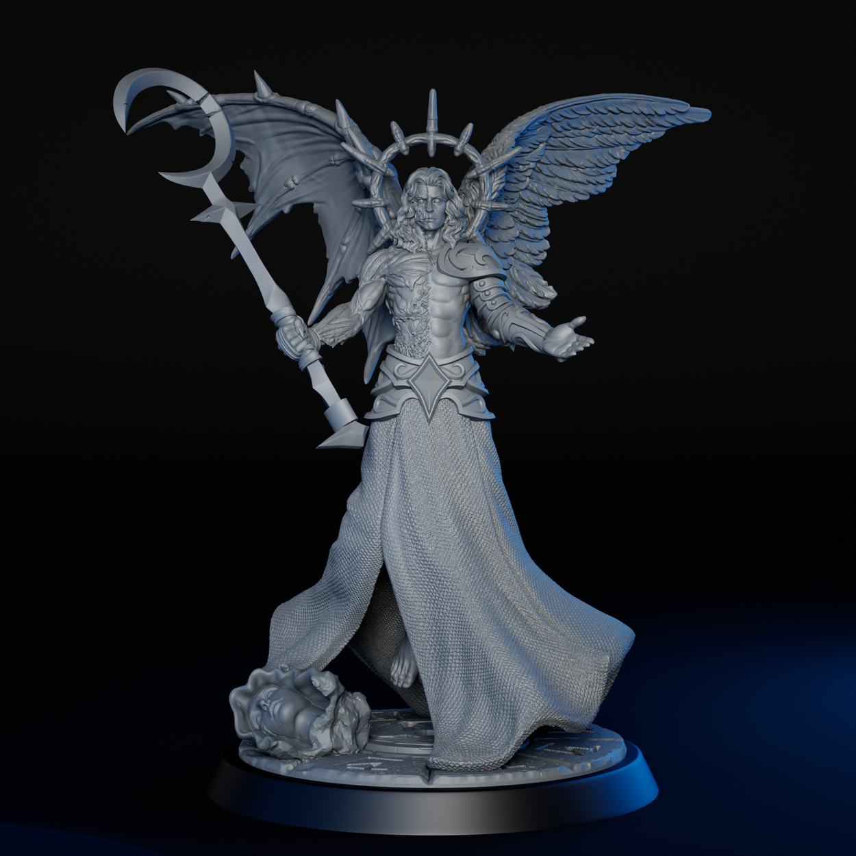 Fallen Angel miniature, front view