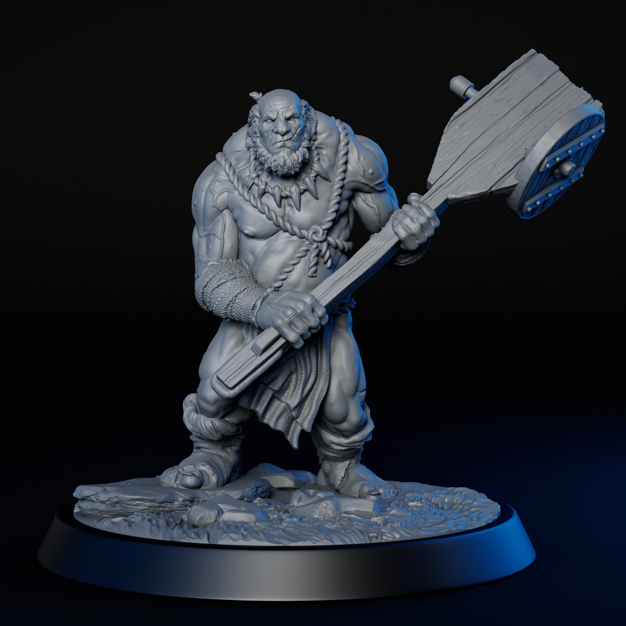 Hill Giant miniature, front view