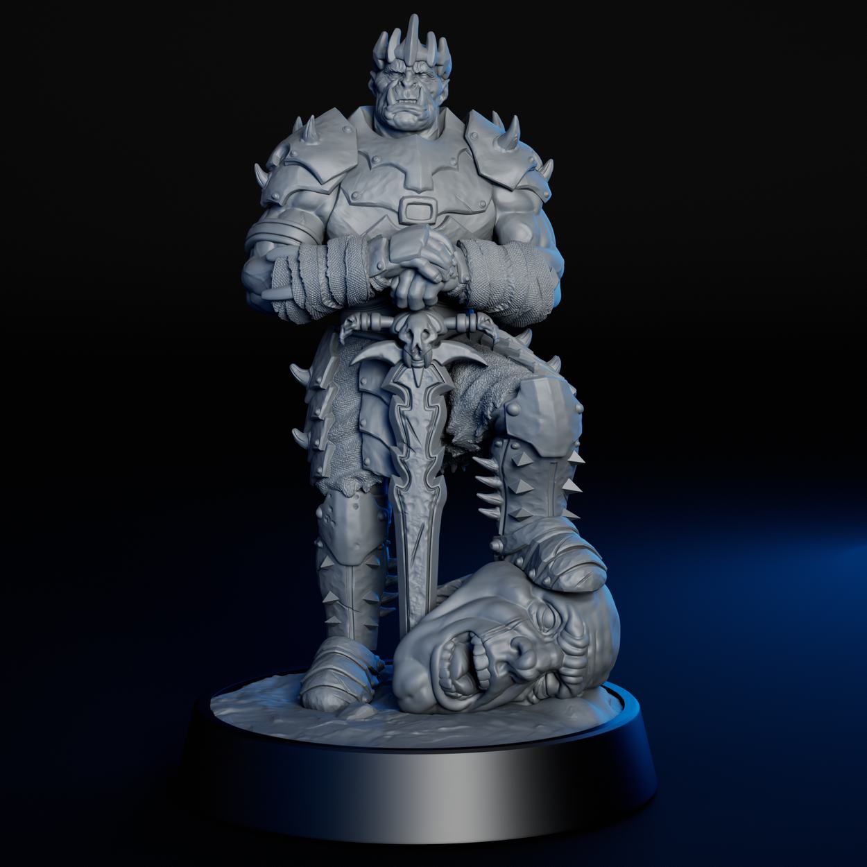 Orc King miniature, front view
