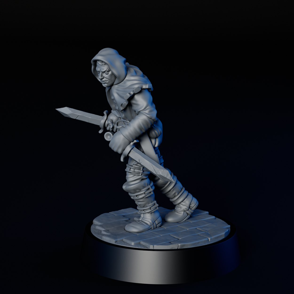 Rogue Bandit miniature, detail view two
