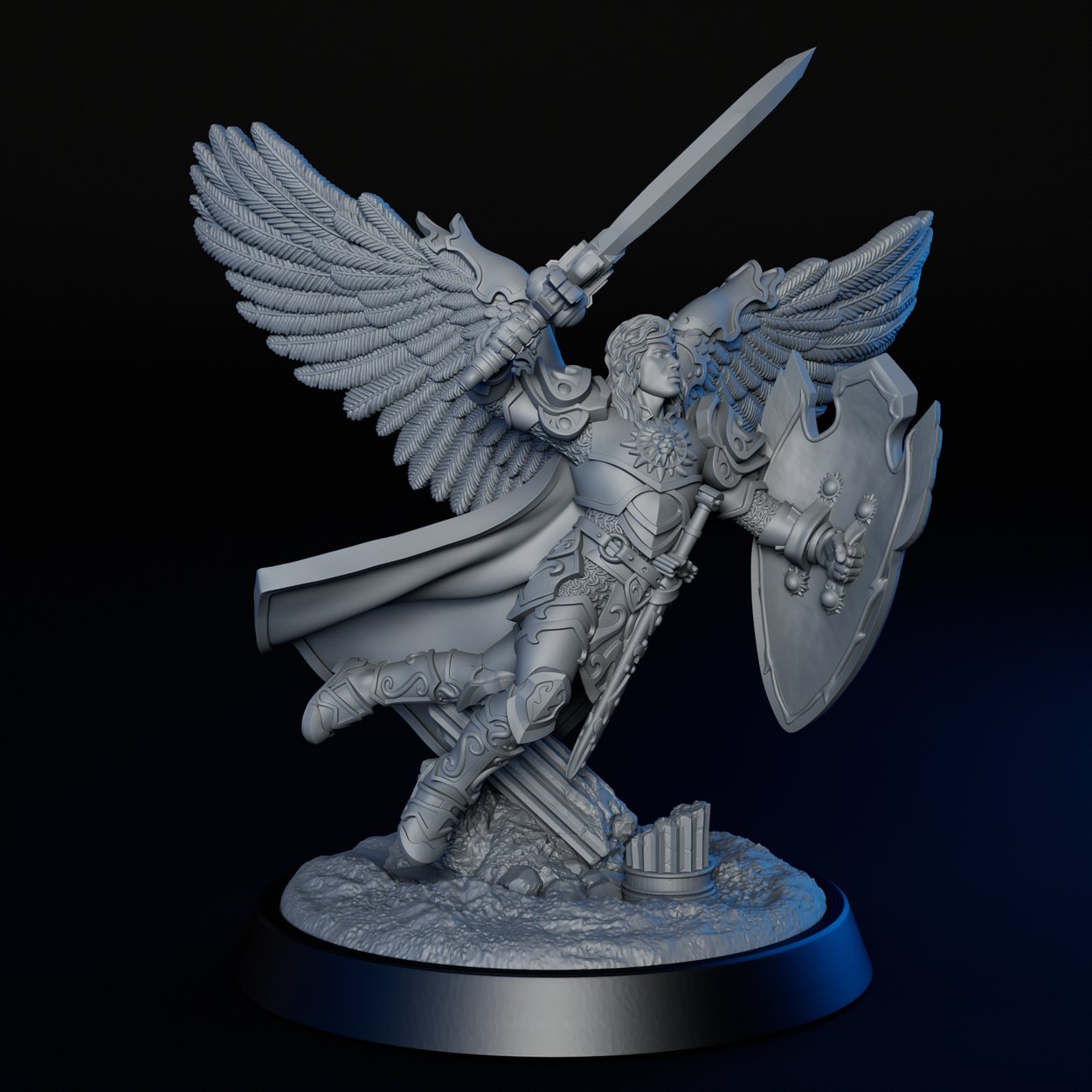 Solar Angel miniature, front view