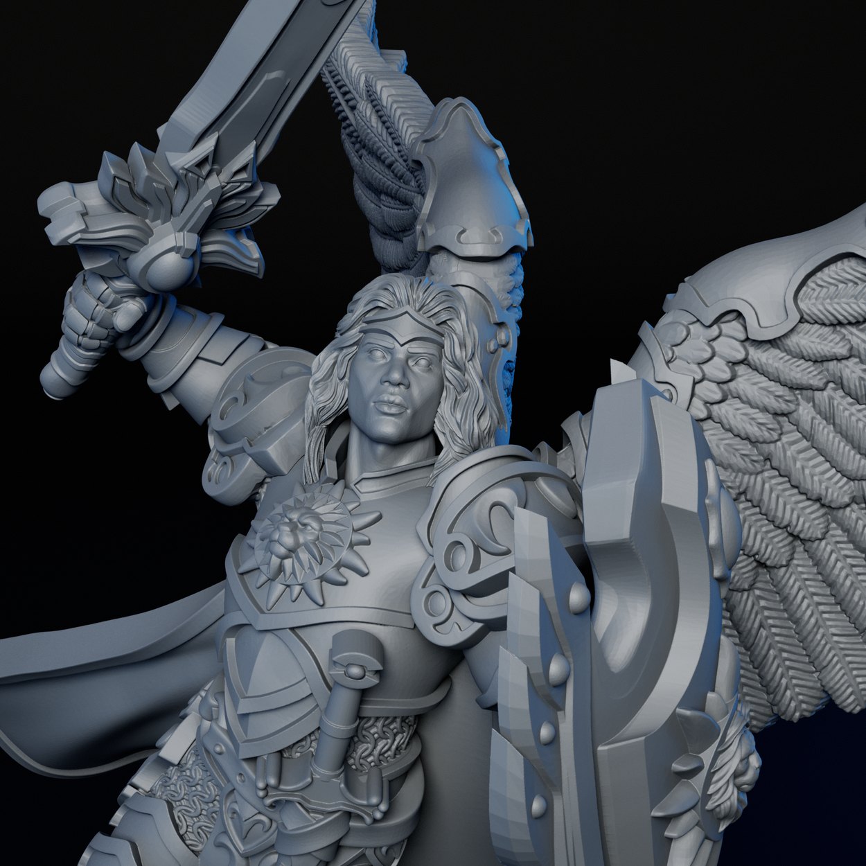 Solar Angel miniature, detail view one