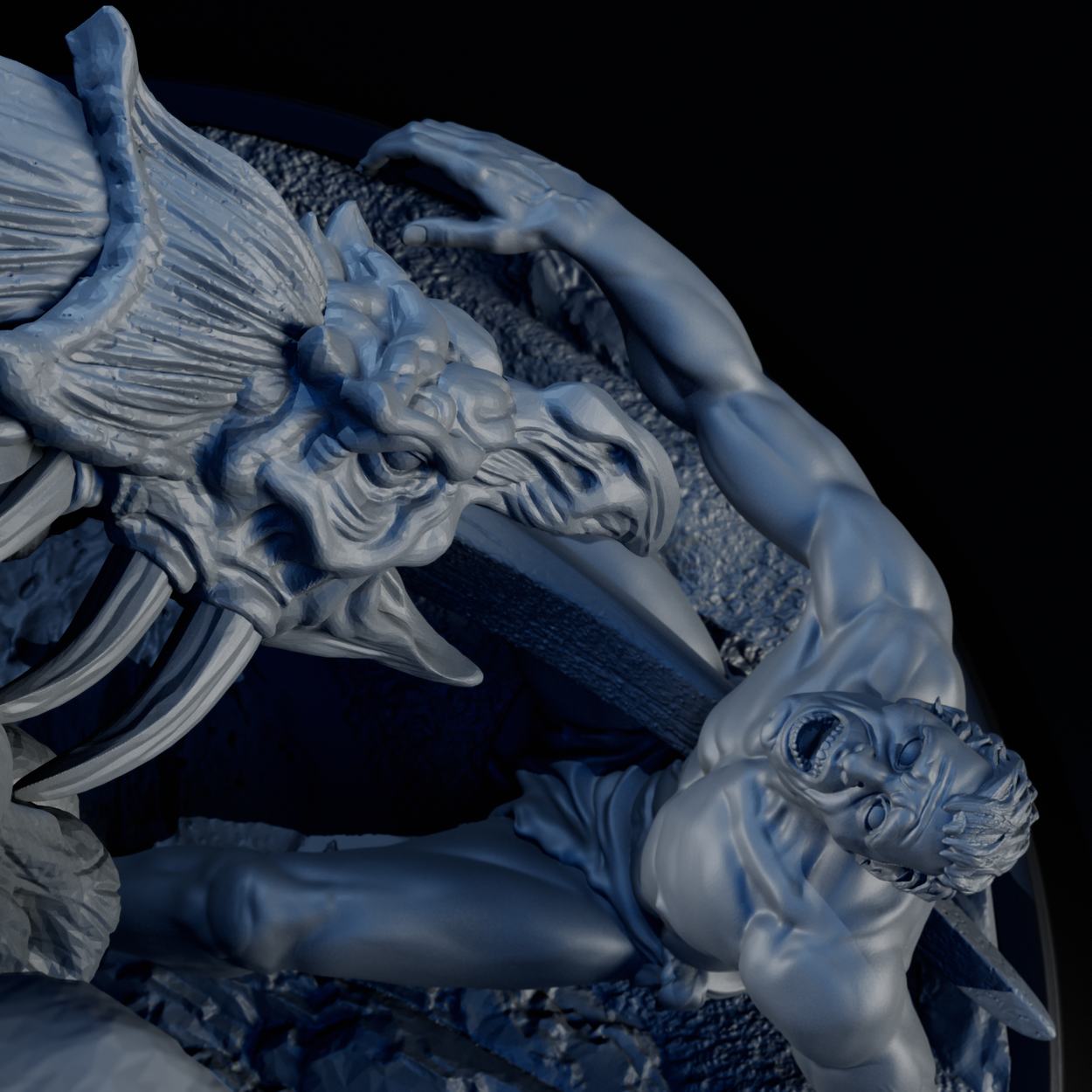 Underdark Horror miniature, detail view two