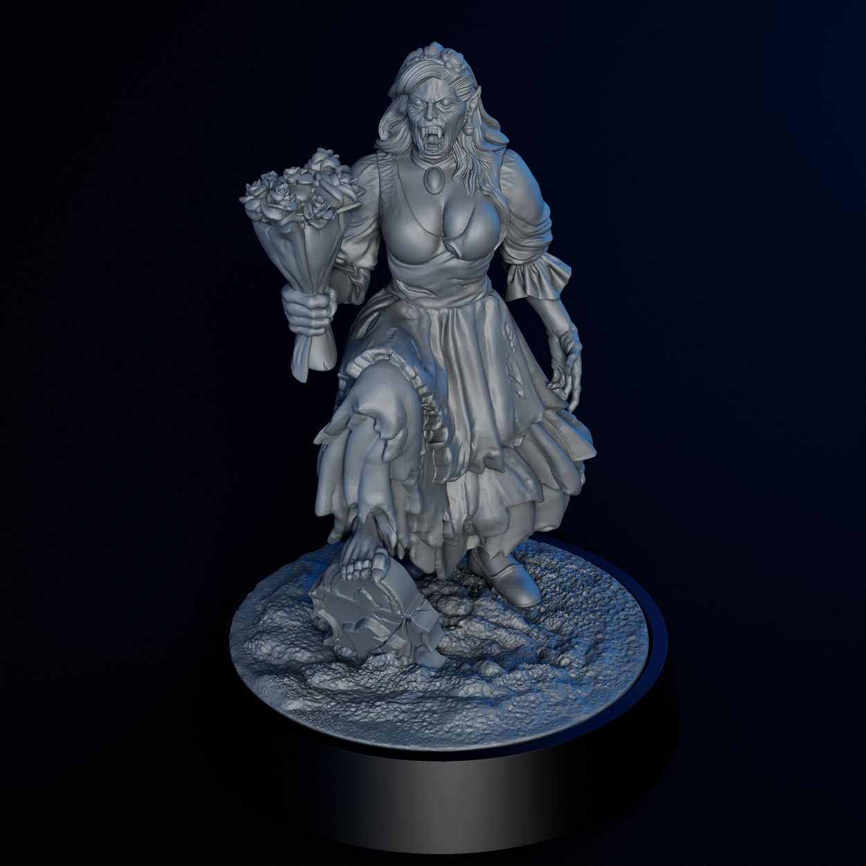 Vampire Bride miniature, front view