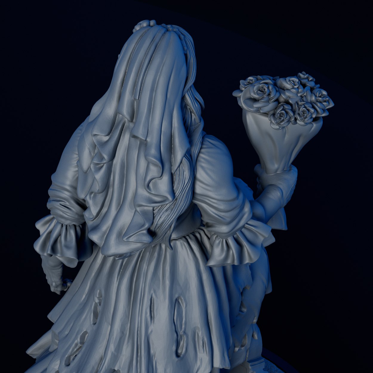 Vampire Bride miniature, detail view two