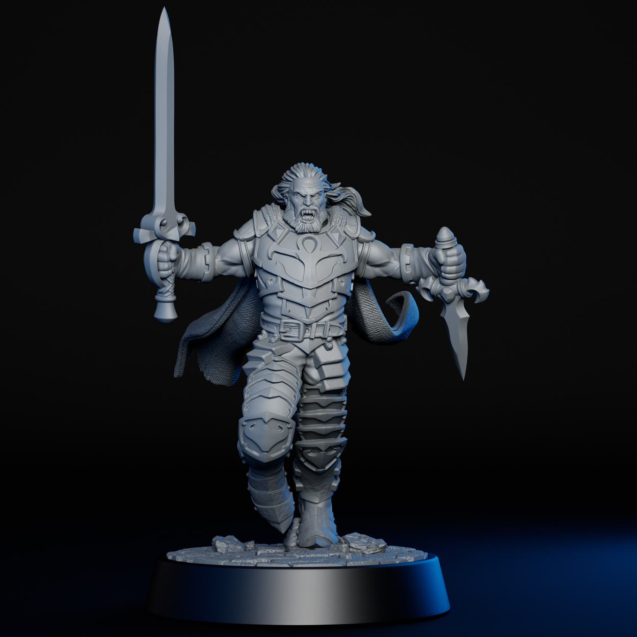 Vampire Lord miniature, front view