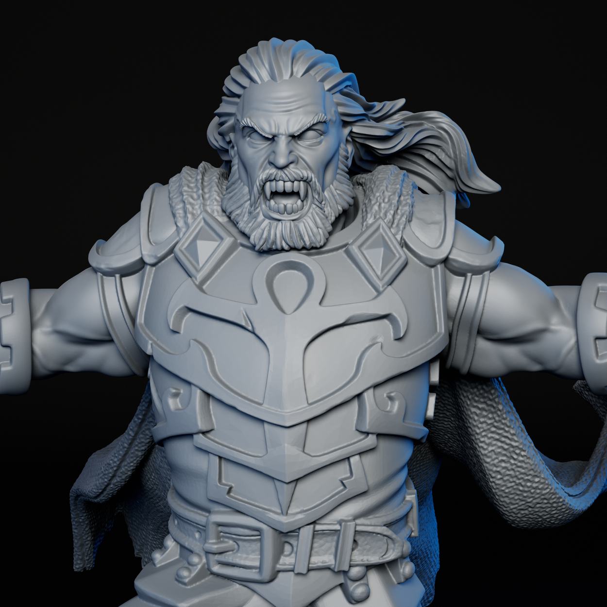 Vampire Lord miniature, detail view one
