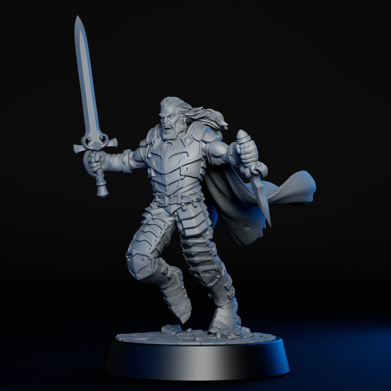 Vampire Lord miniature, detail view two